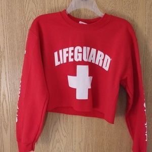 Lifeguard crop top sweatshirt